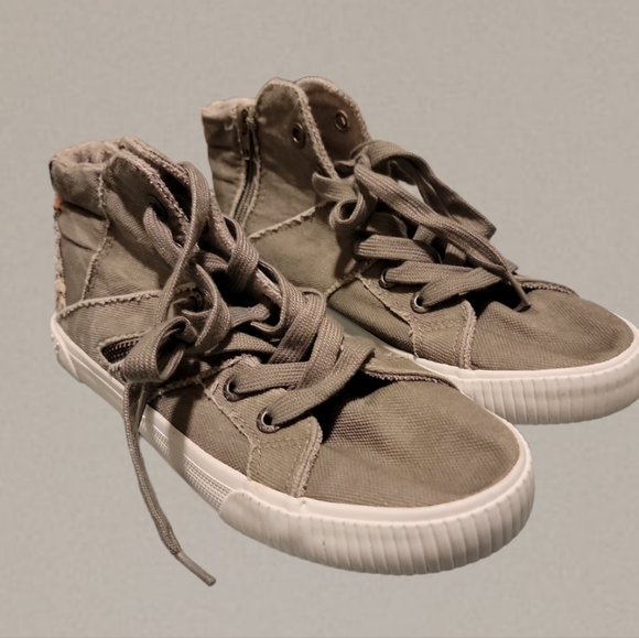 Hightop Blowfish Zip Up Boho Sneakers Size 8 - Picture 3 of 6